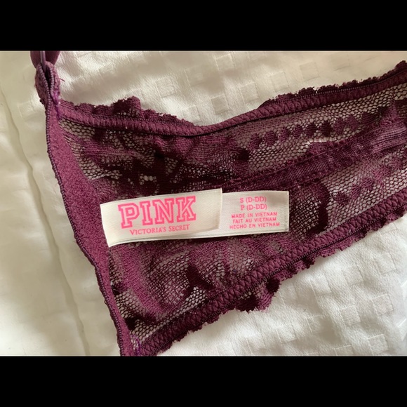 PINK Lace Push-up Bralette - Picture 3 of 3